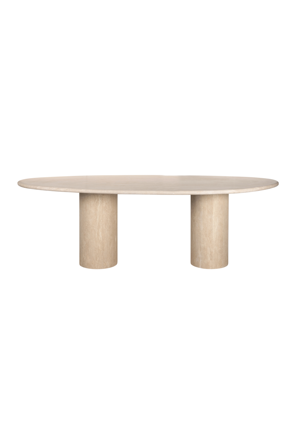 Organic-Shaped Travertine Dining Table | Oroa.com