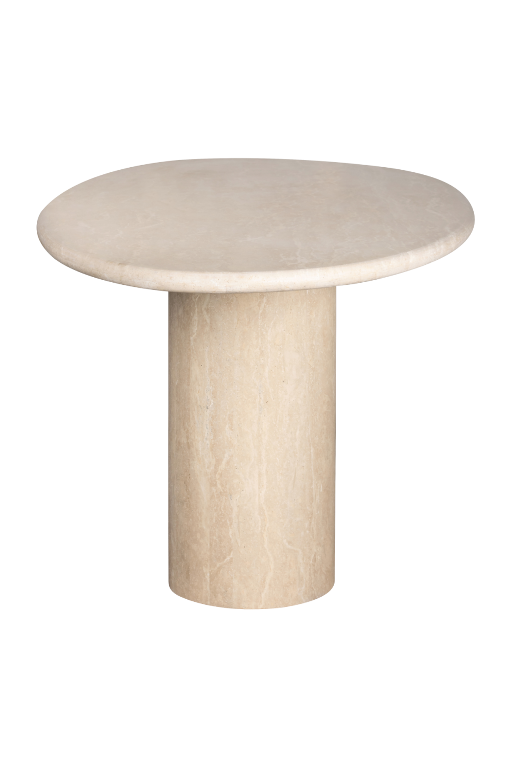 Organic-Shaped Travertine Dining Table | Richmond Interiors Renaissance | Oroa.com