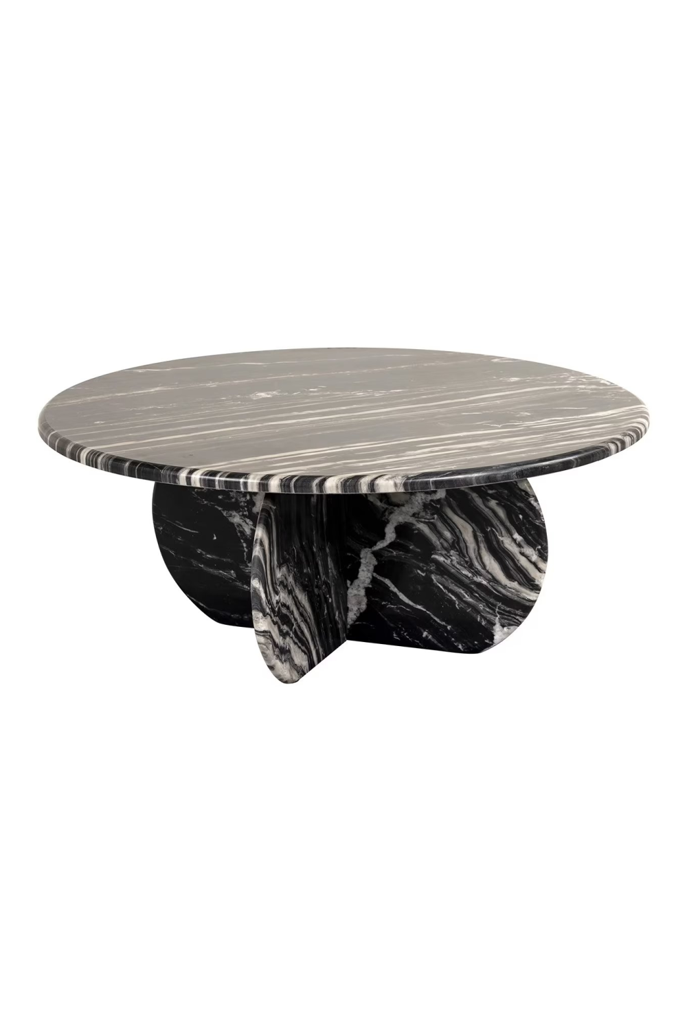 Sleek Black Marble Coffee Table | Richmond Interiors Bancroft | Oroatrade.com