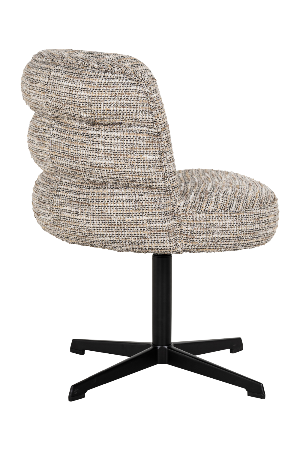 Beige Curved-Back Swivel Chair | Richmond Interiors Chadwick | Oroa.com