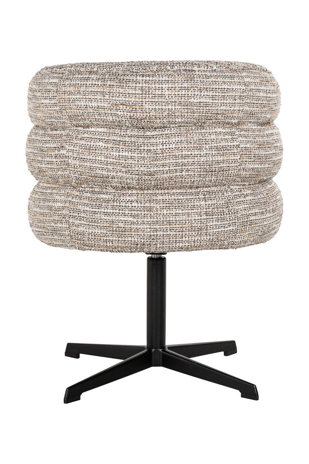 Beige Curved-Back Swivel Chair | Oroa.com