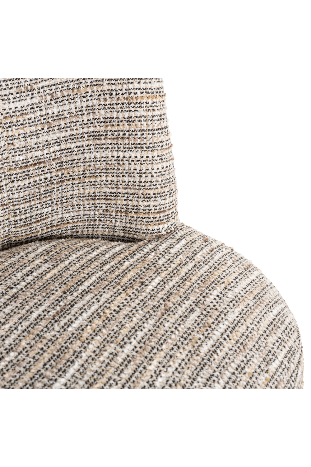 Beige Curved-Back Swivel Chair | Oroa.com