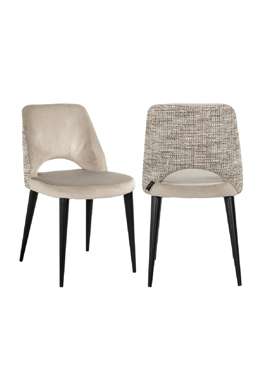 Khaki Cut-Out Dining Chair | Richmond Interiors Tabitha | Oroa.com