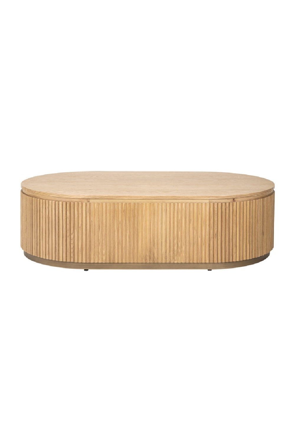 Natural Oak Oval Coffee Table | Richmond Interiors Belfort | Oroa.com