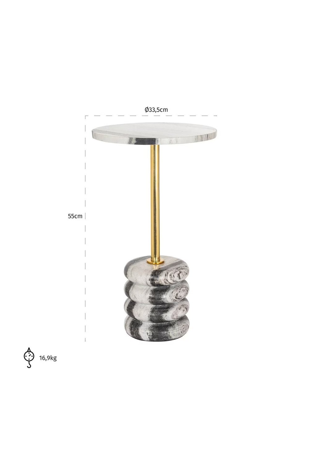 Marble End Table | Oroa.com