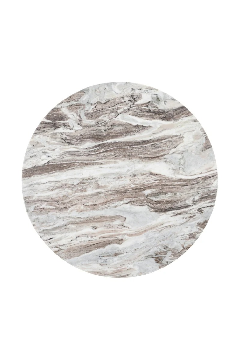 Round Marble Brown Coffee Table | Oroa.com
