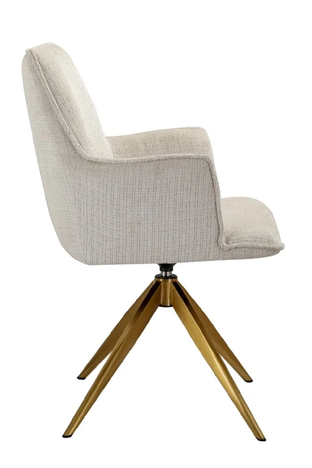 Beige Chenille Swivel Chair | Oroa.com