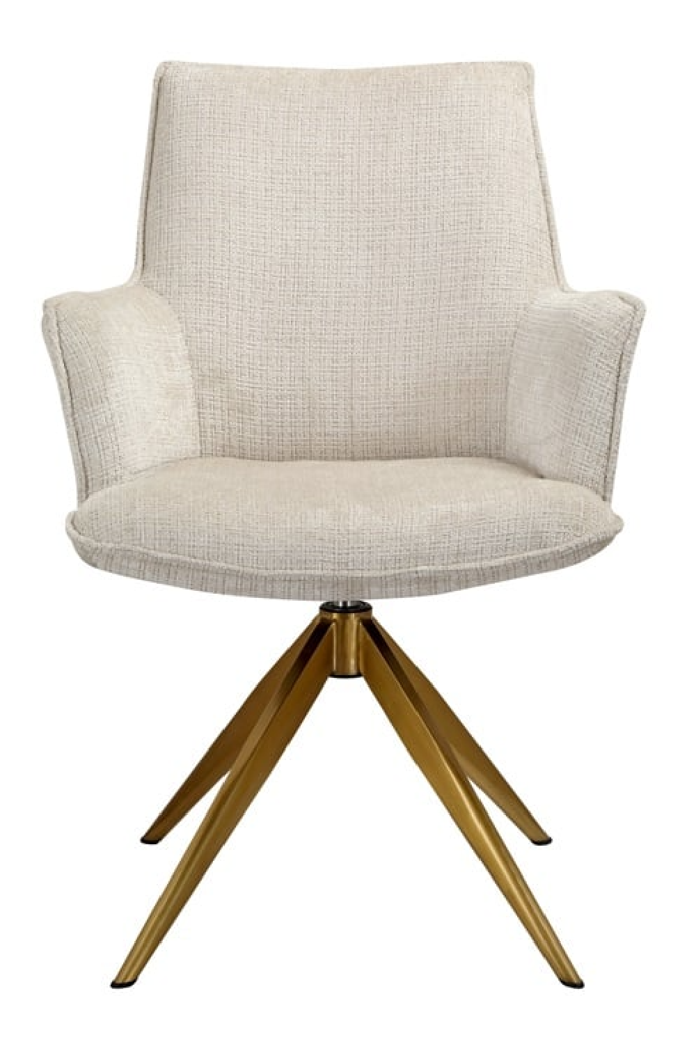 Beige Chenille Swivel Chair | Oroa.com