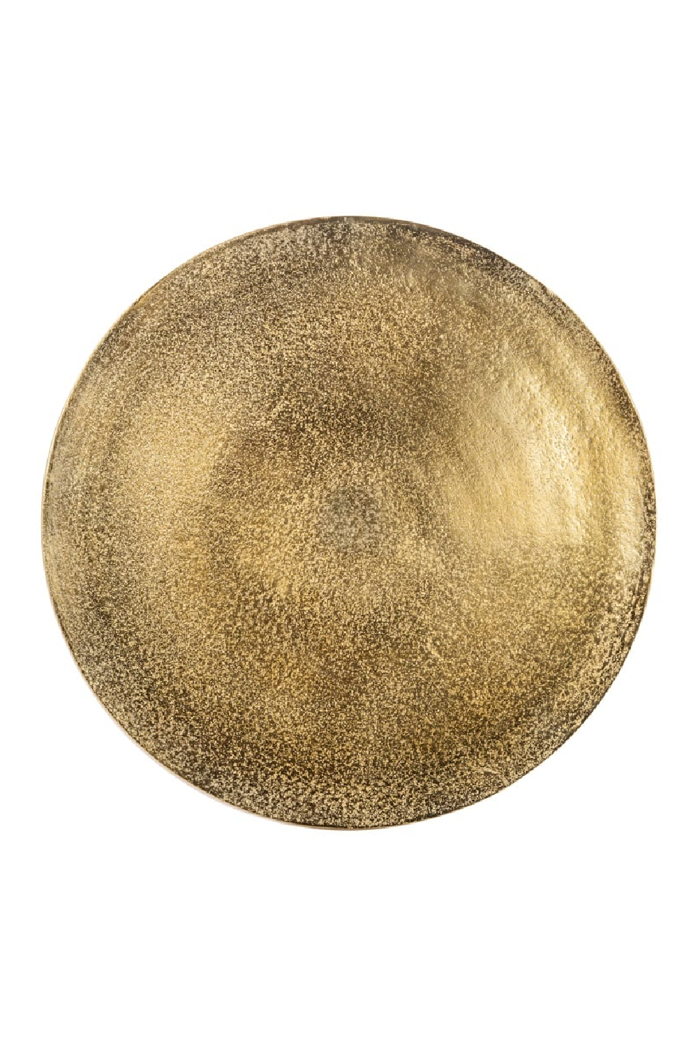 Gold Curved Pedestal End Table | Oroa.com