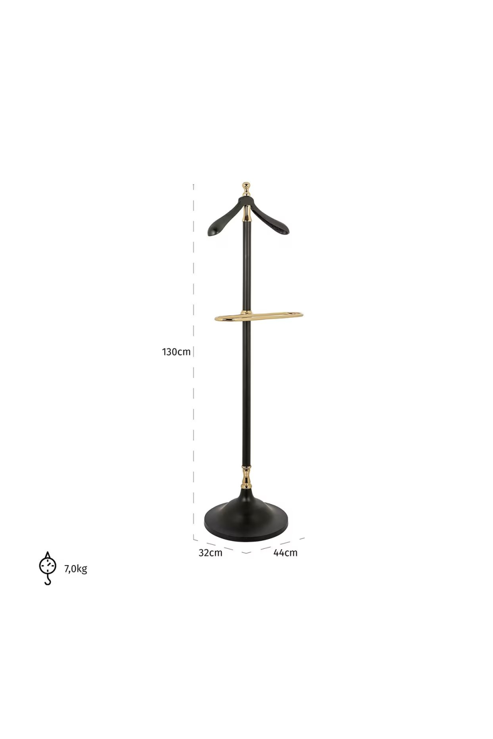 Black Aluminum Coat Rack | Oroa.com