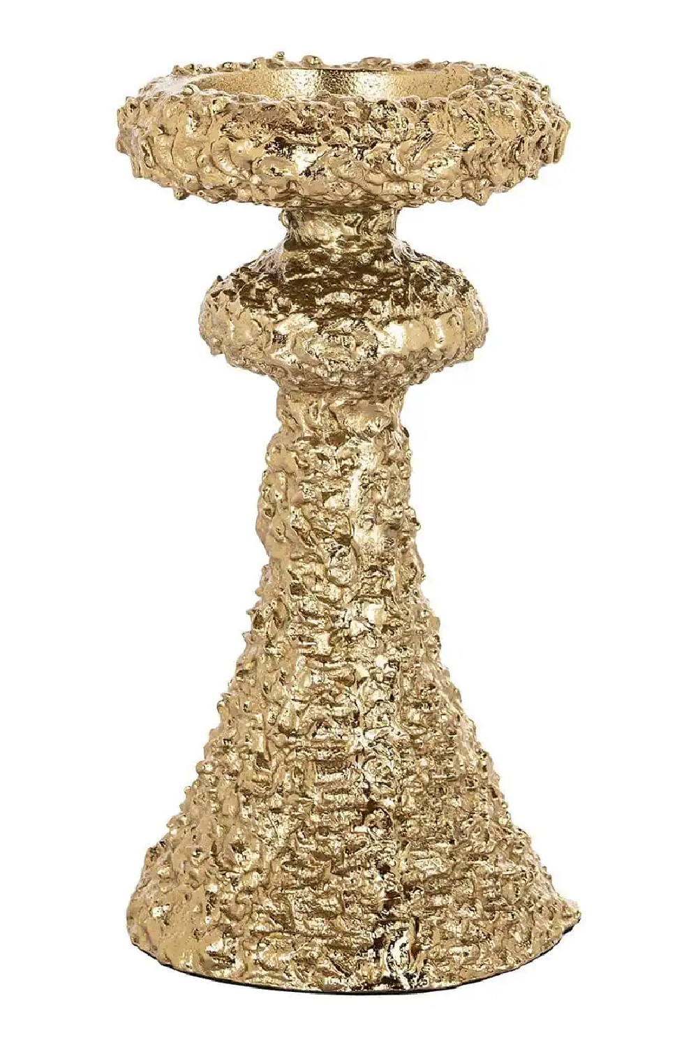 Gold Textured Candle Holder | Richmond Interiors July | Oroa.com