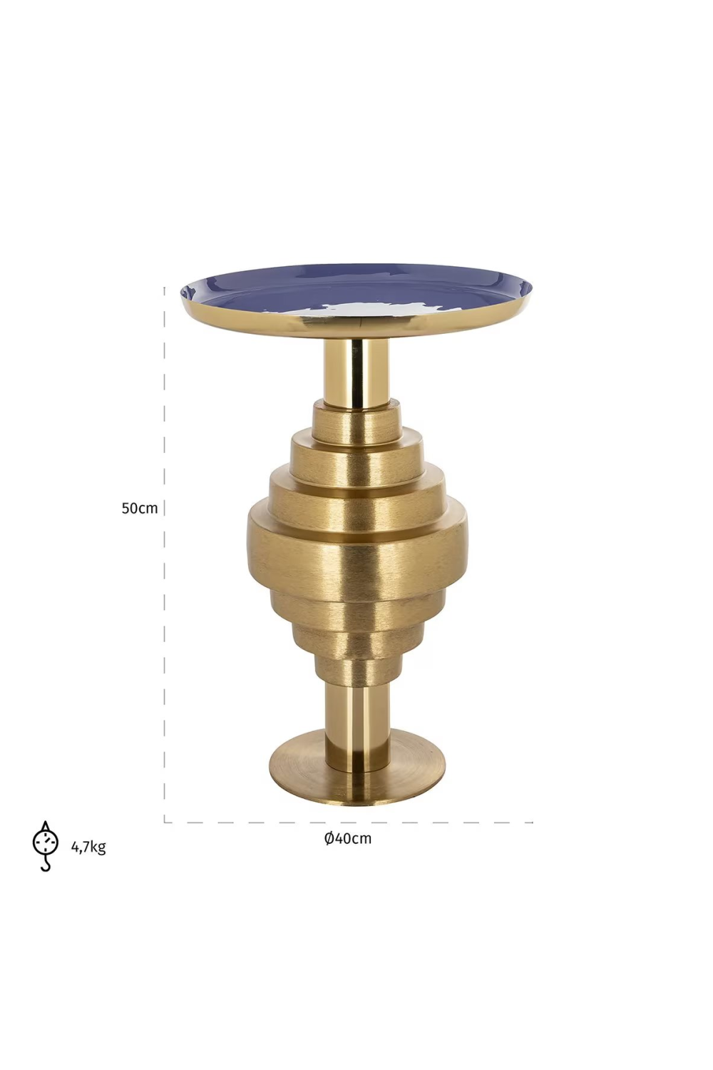 Blue Tiered End Table | Oroa.com