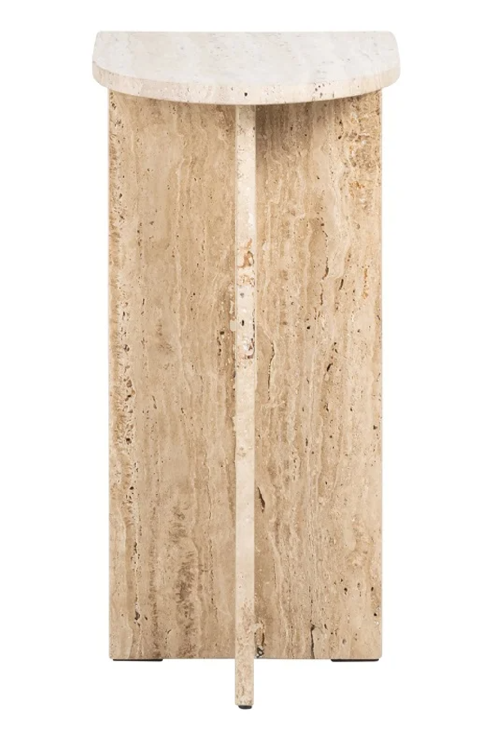 Travertine Modern End Table | Oroa.com
