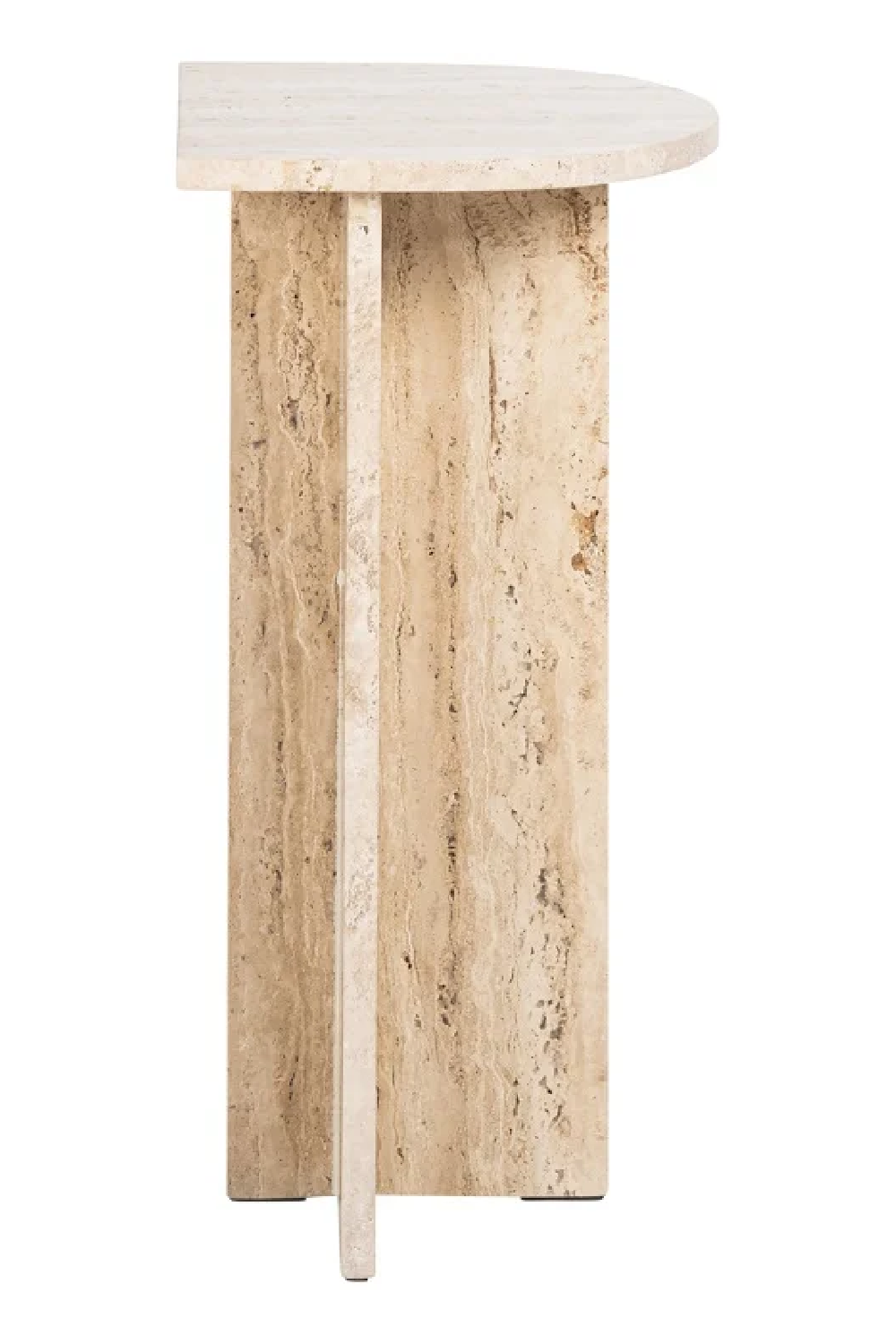 Travertine Modern End Table | Oroa.com