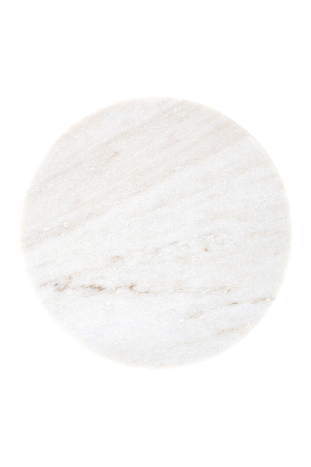 Beige Marble Round End Table | Richmond Interiors Luciano | Oroa.com