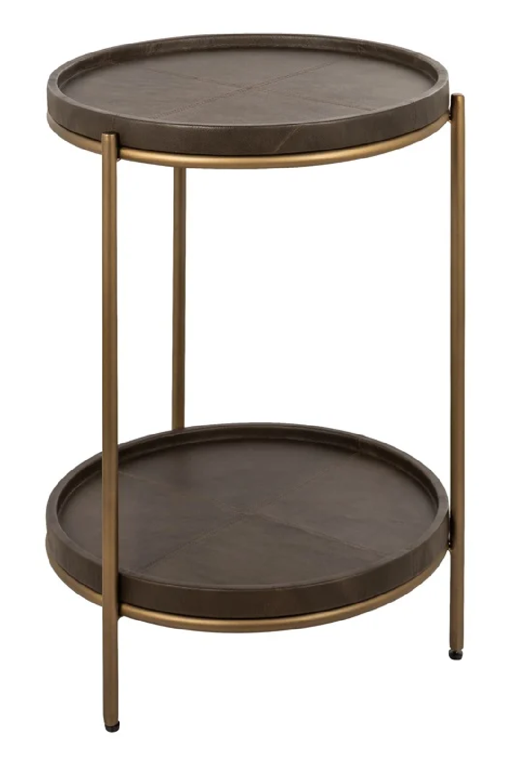 Brown Leather End Table | Richmond Interiors Zillon | Oroa.com