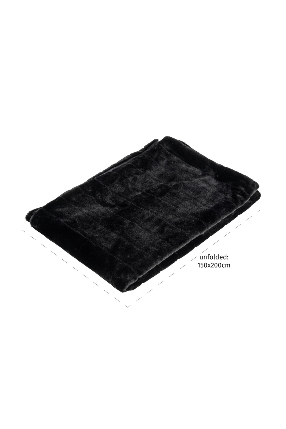 Black Furry Blanket | Oroa.com