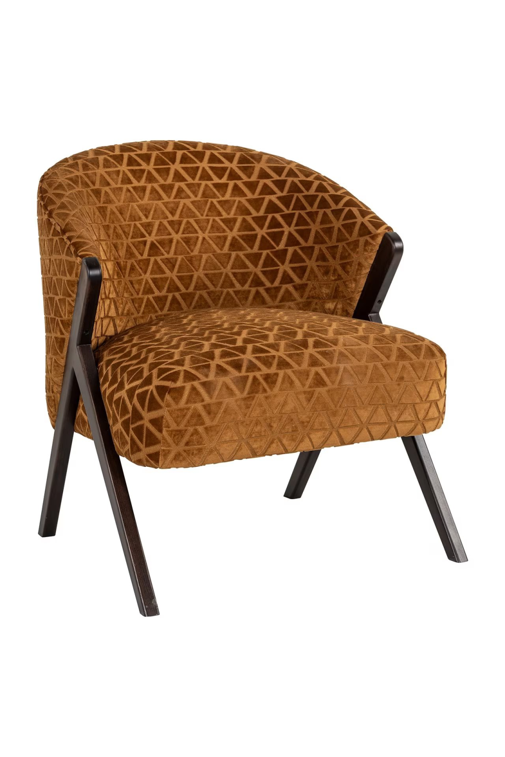 Triangle Patterned Lounge Chair | Richmond Interiors Mia | Oroa.com