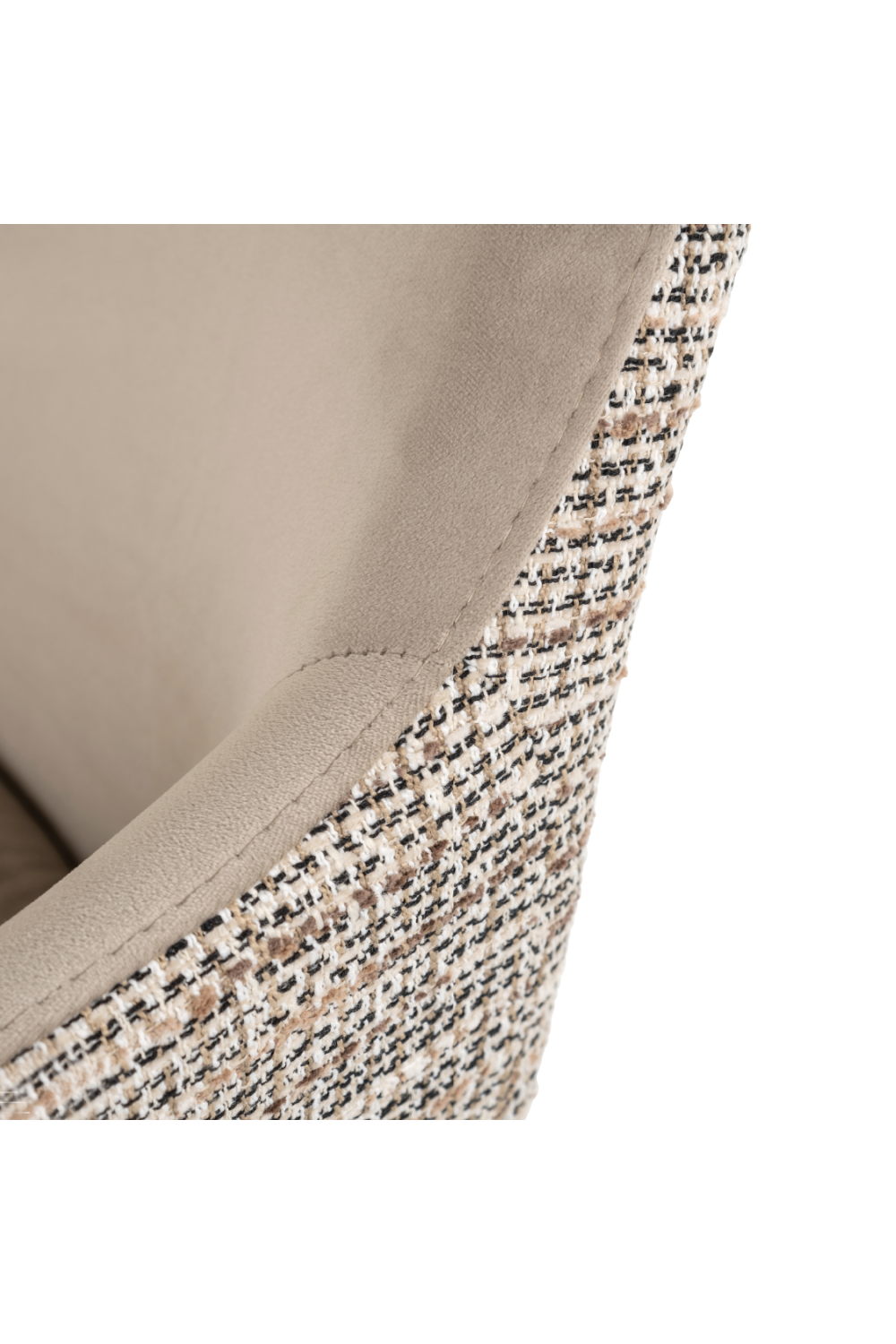 Khaki Velvet Swivel Chair | Oroa.com