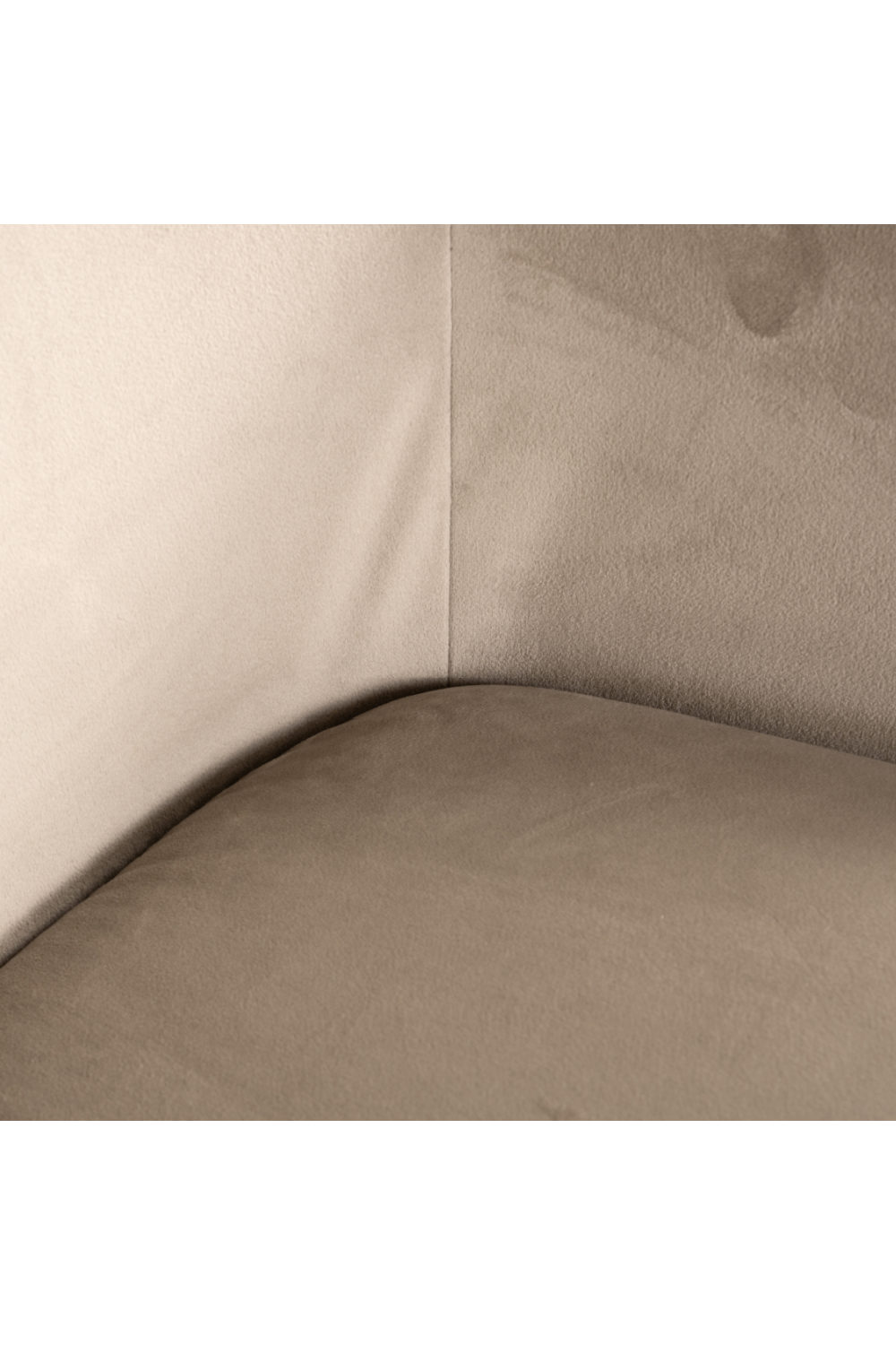 Khaki Velvet Swivel Chair | Oroa.com