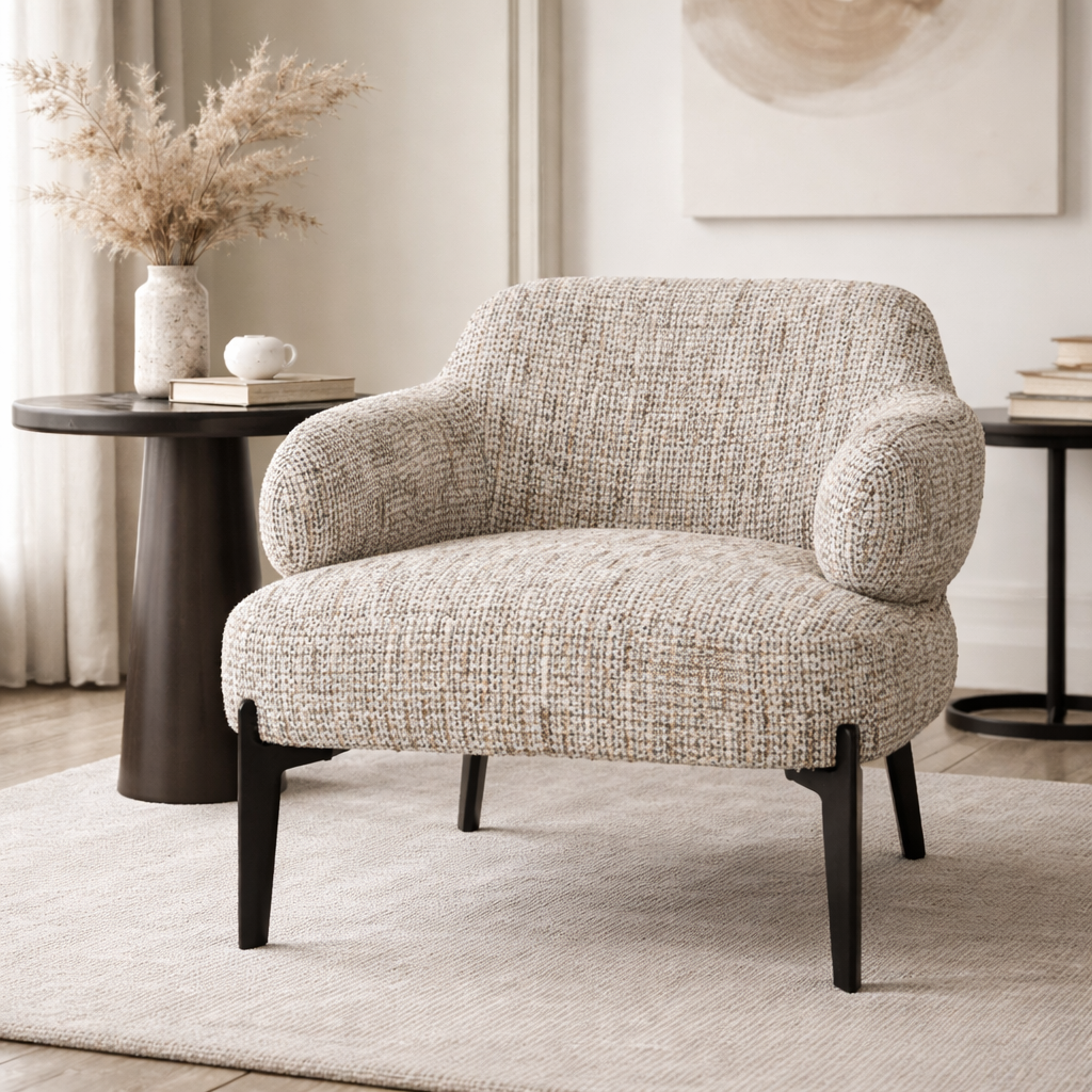 Chunky Upholstered Lounge Chair | Oroa.com