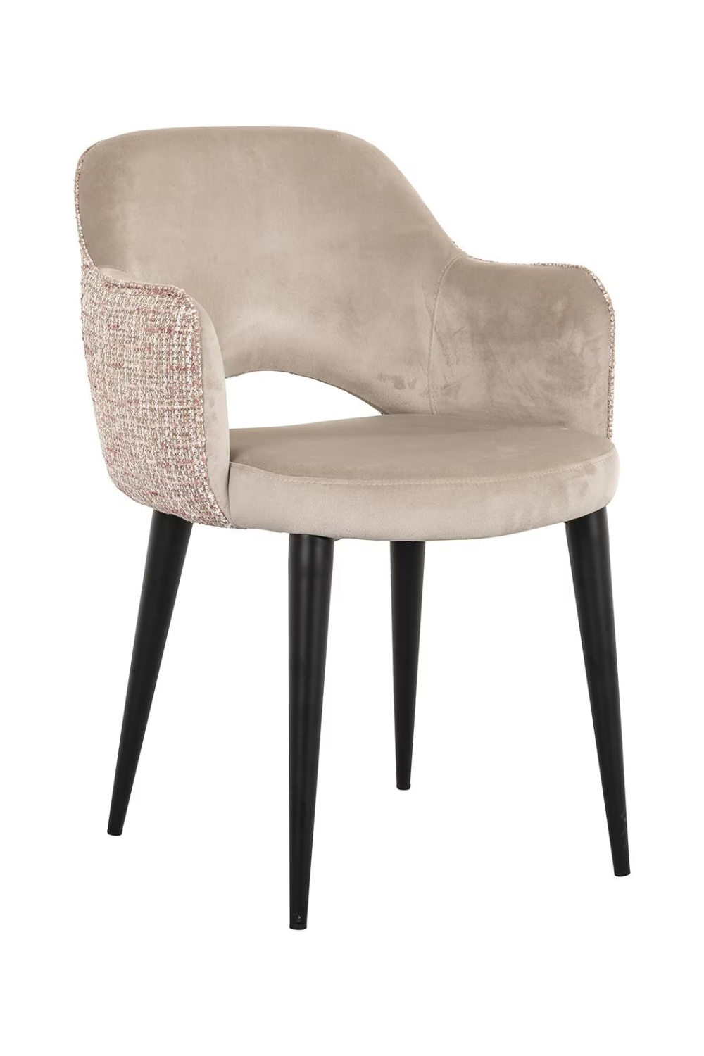 Khaki Velvet Dining Armchair | Richmond Interiors Giovanna | Oroa.com