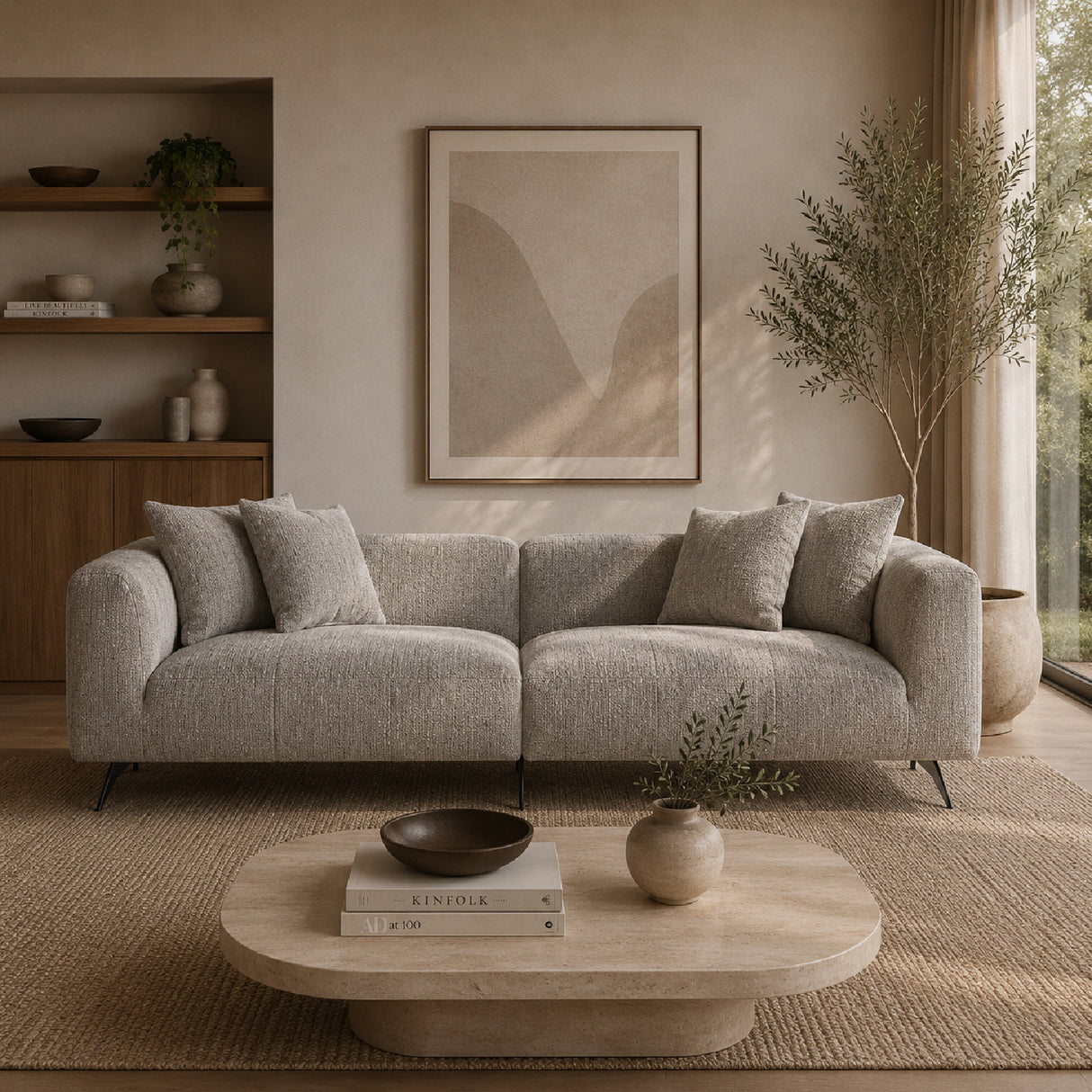 Metal Leg 3-Seater Sofa | Oroa.com
