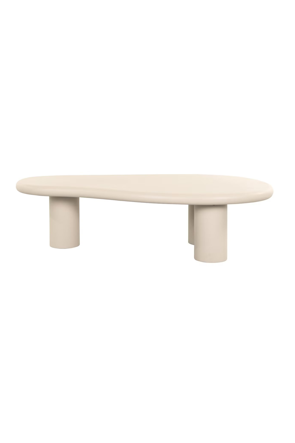Beige Organic-Shaped Coffee Table | Oroa.com