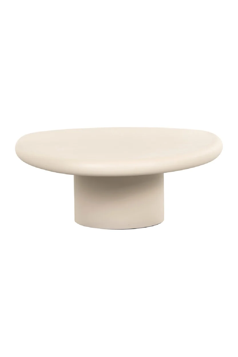 Beige Pedestal Coffee Table | Oroa.com