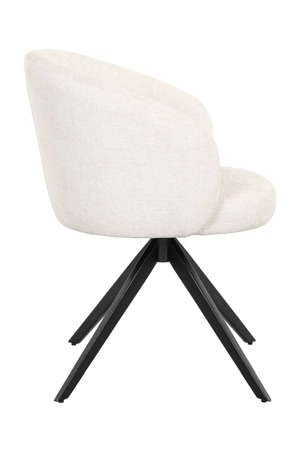 Quadrupod Curved Swivel Chair | Richmond Interiors Olivia | Oroa.com