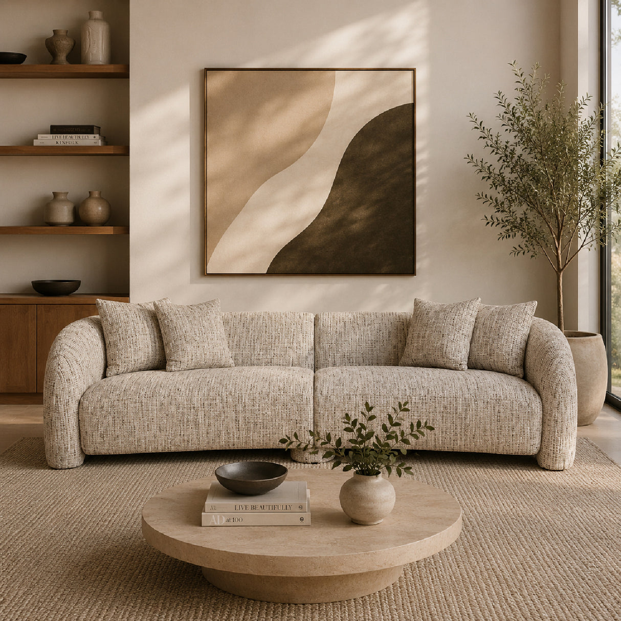 Upholstered Cotton Sofa | Oroa.com