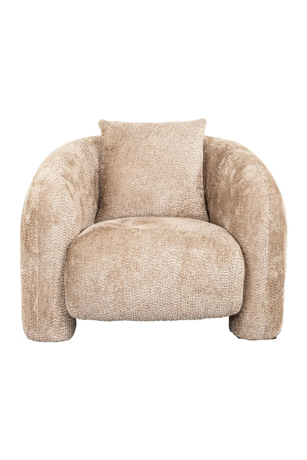 Curved Padded Lounge Chair | Richmond Interiors Milania | Oroa.com