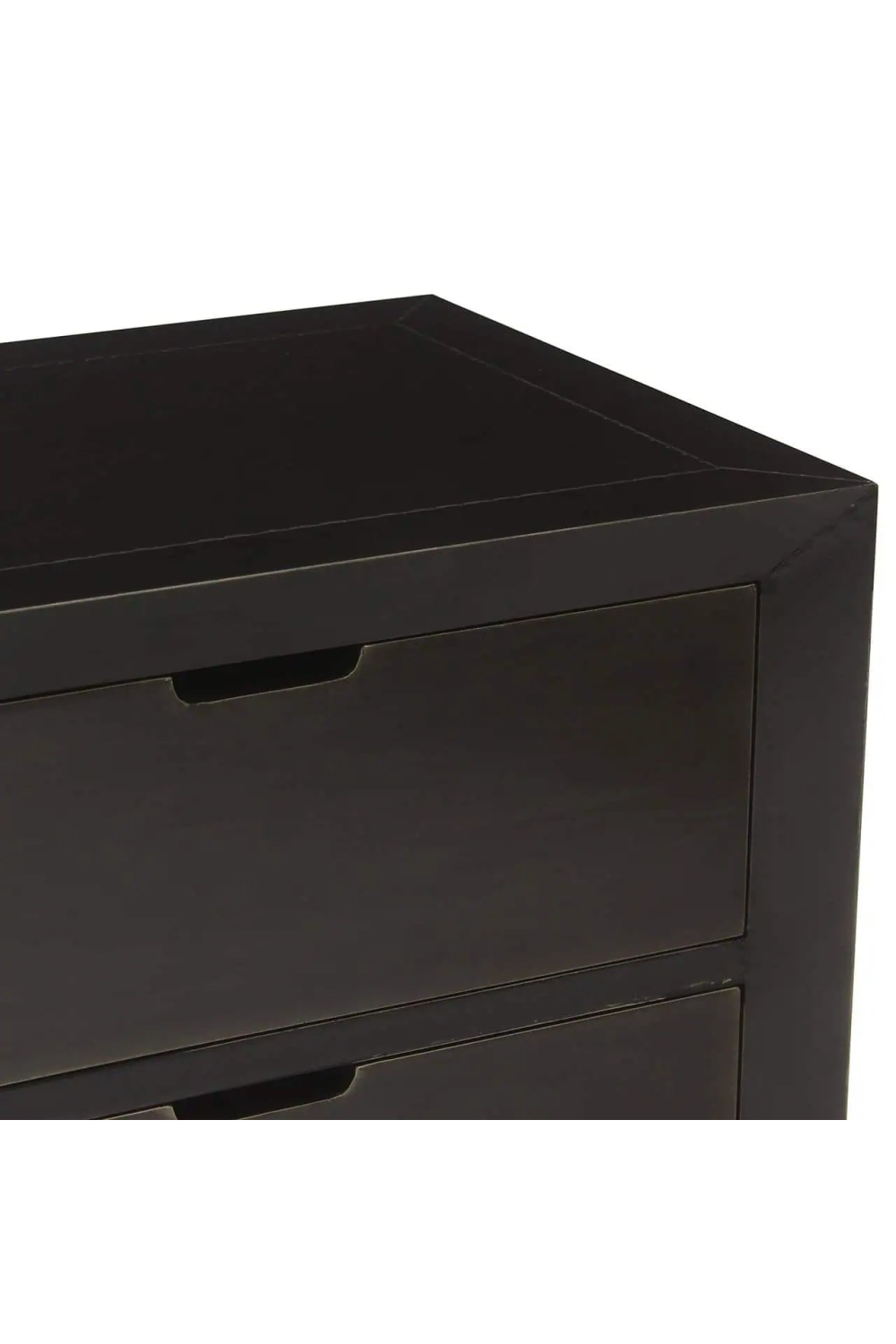 Brown Metal 2-Drawer Nightstand | Richmond Interiors Dante | Oroa.com