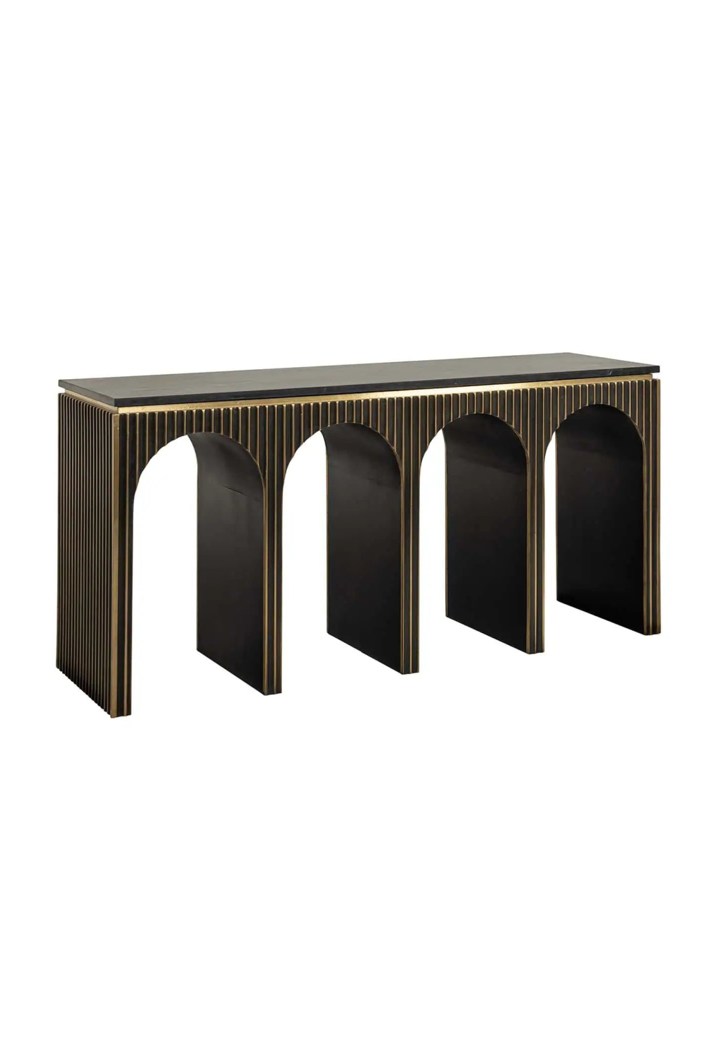 Gold Accent Arched Console Table | Oroa.com
