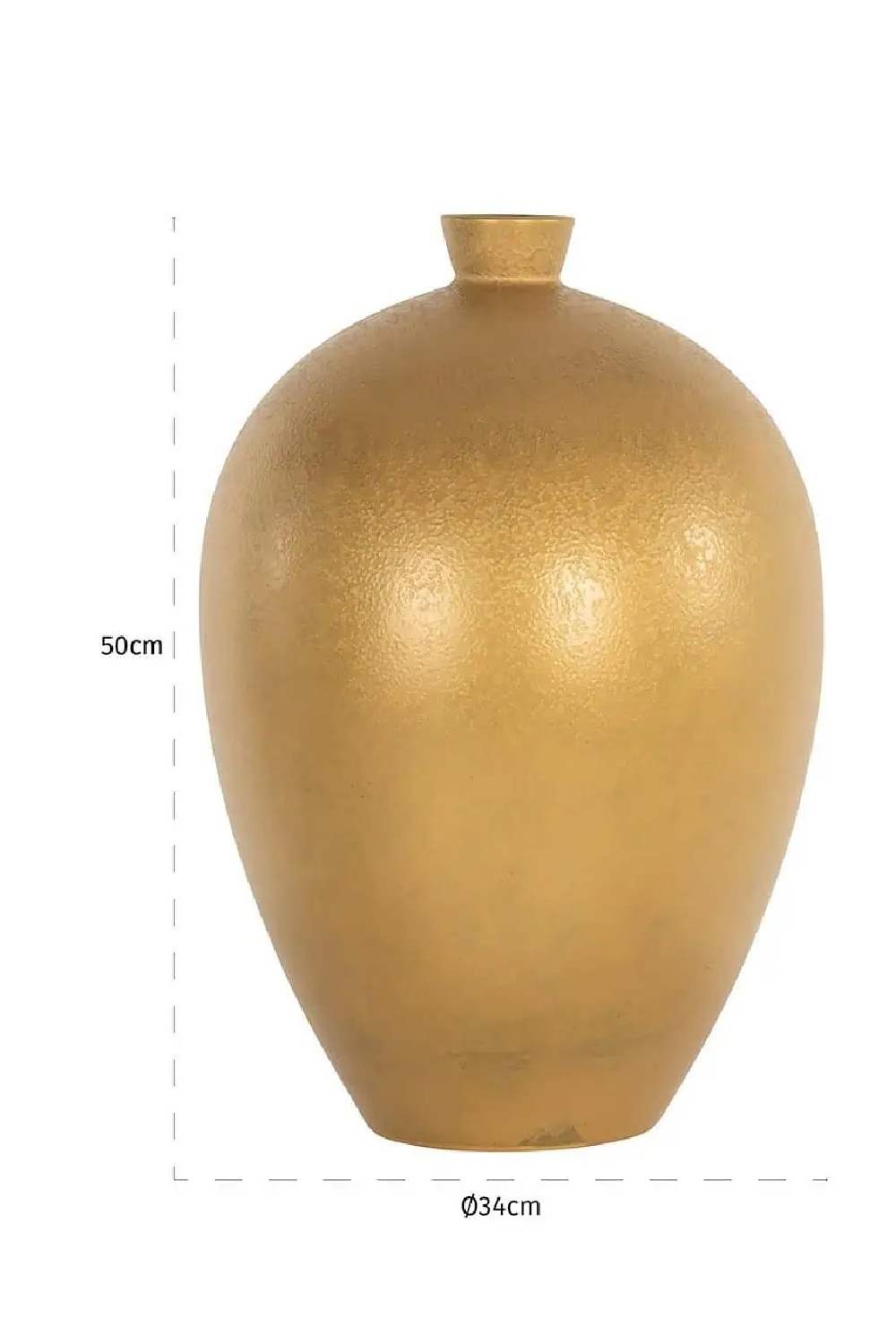 Gold Ceramic Vase | Richmond Interiors Shirley | Oroa.com