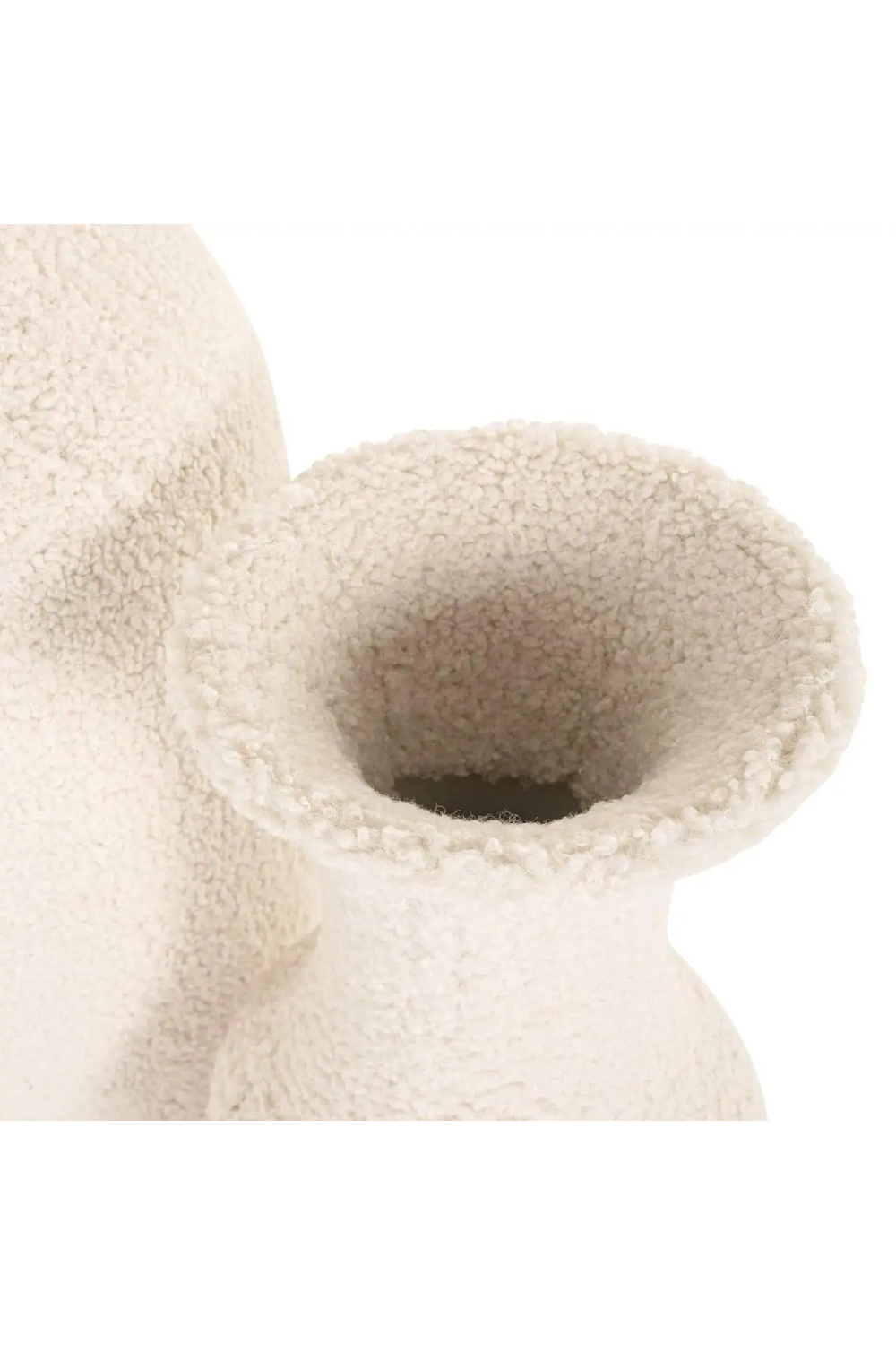 White Ceramic Vase | Richmond Interiors Fluffy | Oroatrade.com