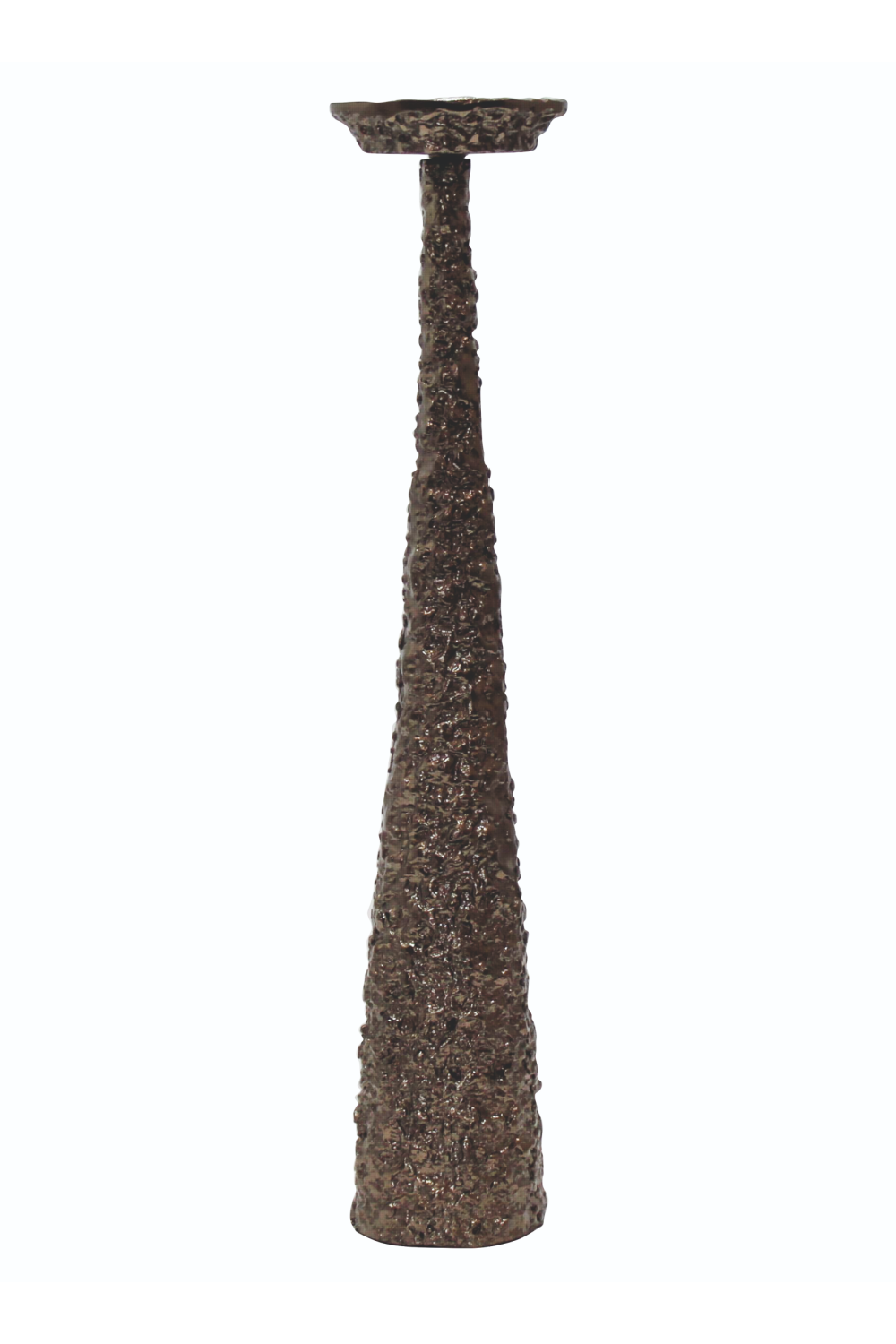 Brushed Gold Tapered Candle Holder | Oroa.com