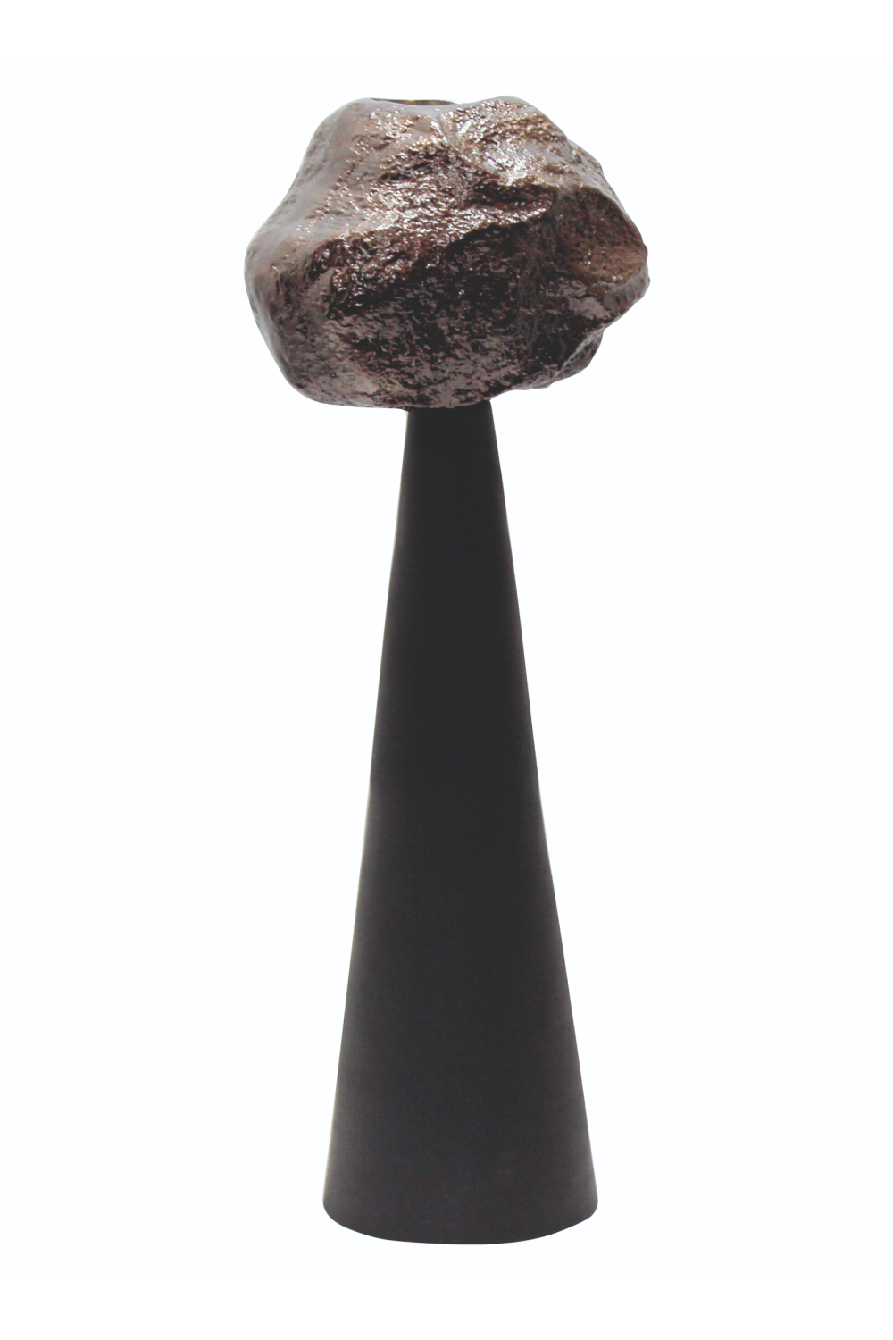 Modern European furniture - Black Cone Candle Holder - www.oroa.com | Oroa.com