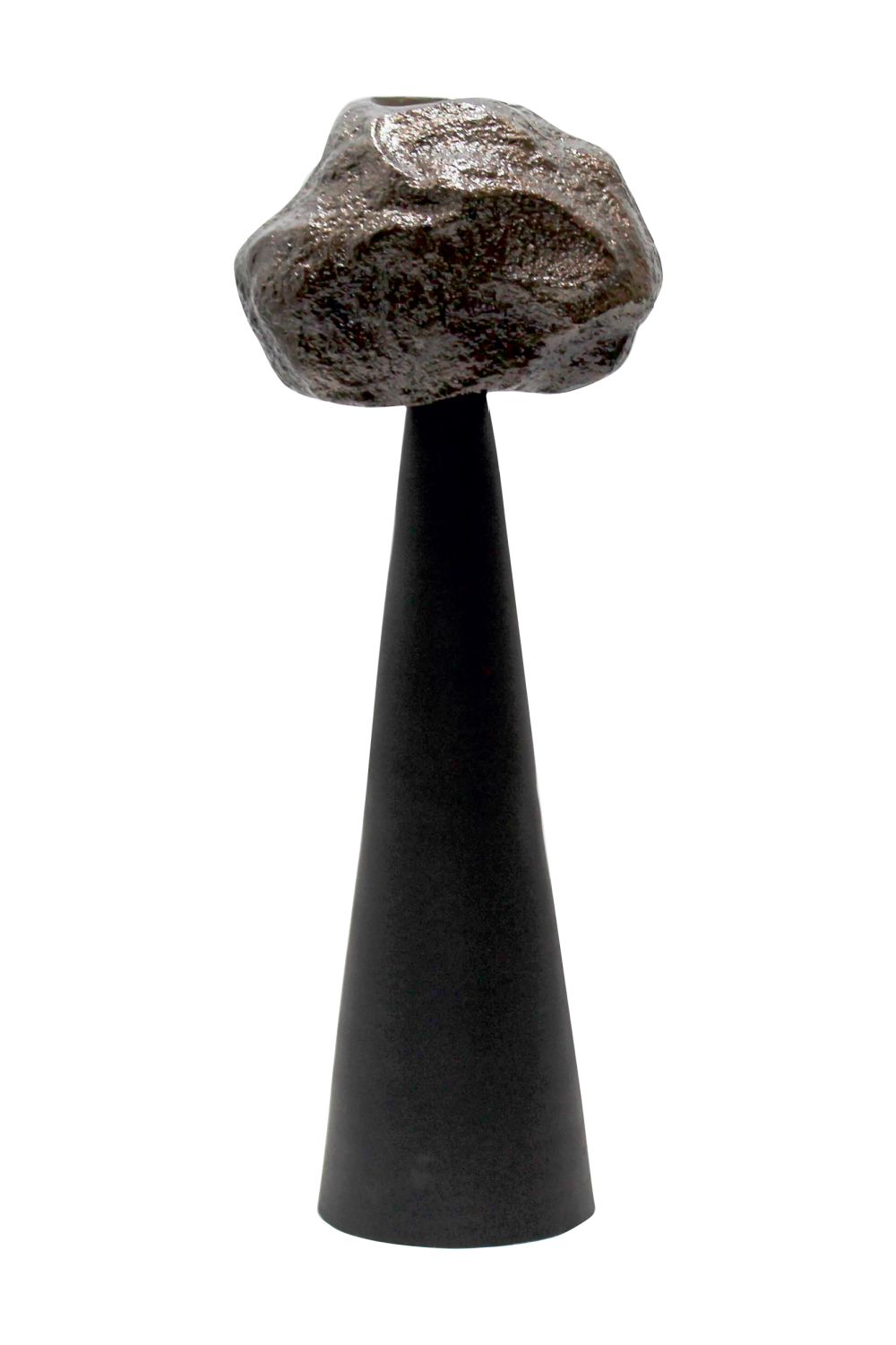 Modern European furniture - Black Cone Candle Holder - www.oroa.com | Oroa.com