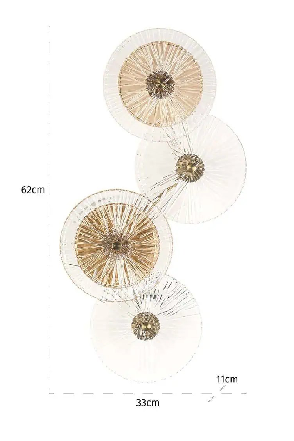 Round Ribbed Glass Wall Lamp | Oroa.com