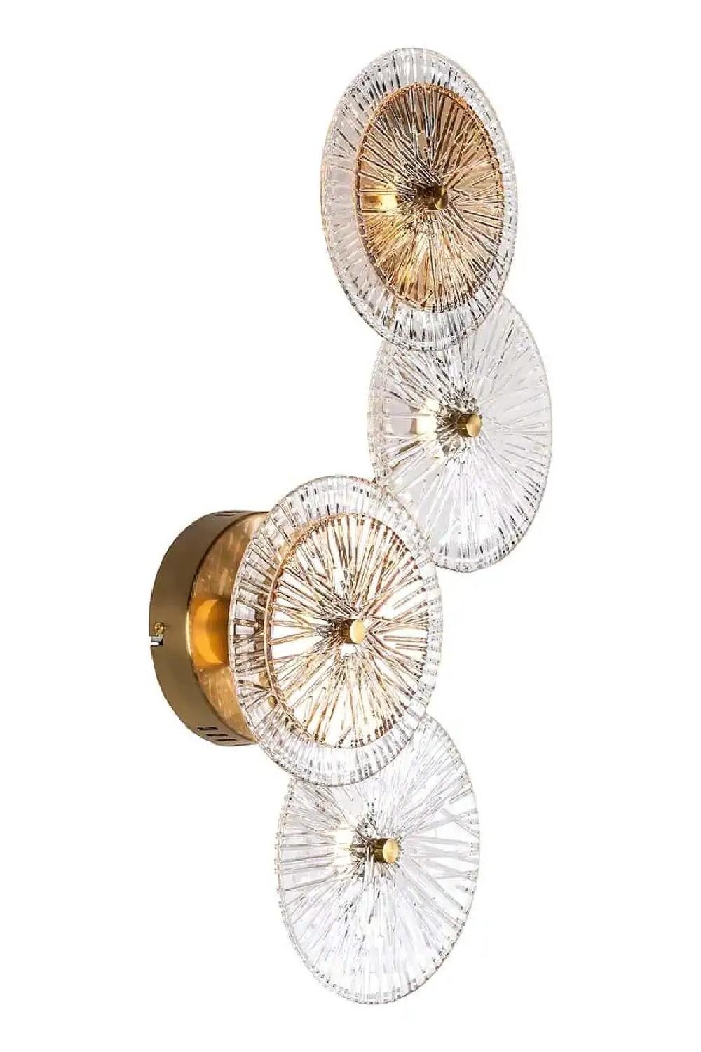 Round Ribbed Glass Wall Lamp | Oroa.com