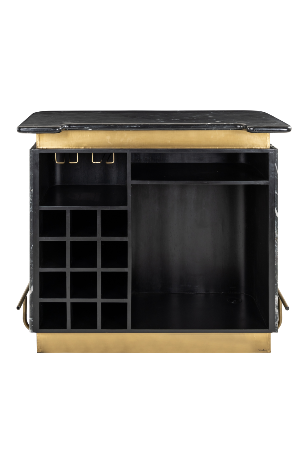 Black Marble Bar Cabinet | Richmond Interiors Bombay | Oroa.com