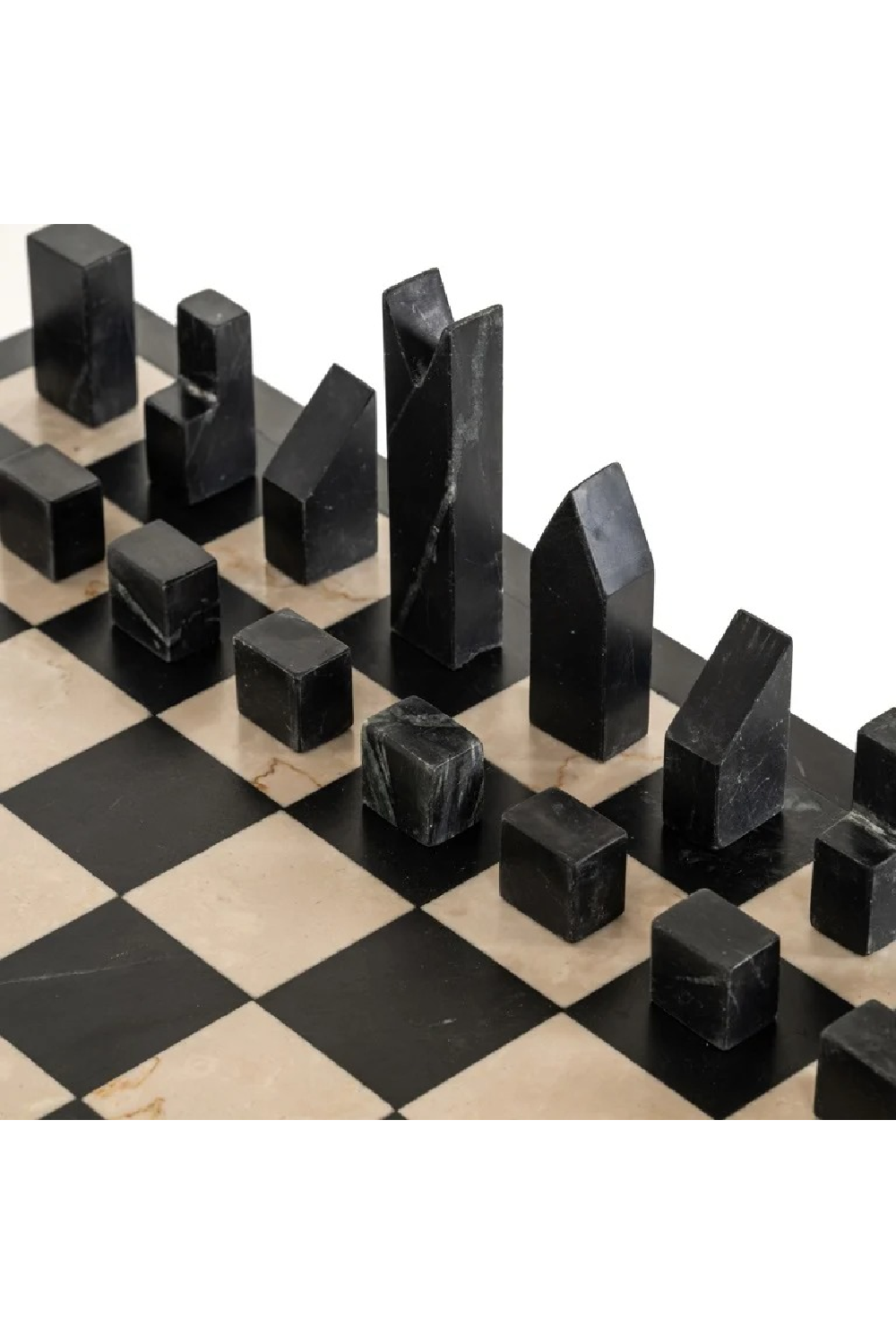 Black 1-Drawer Chess Table | Oroa.com