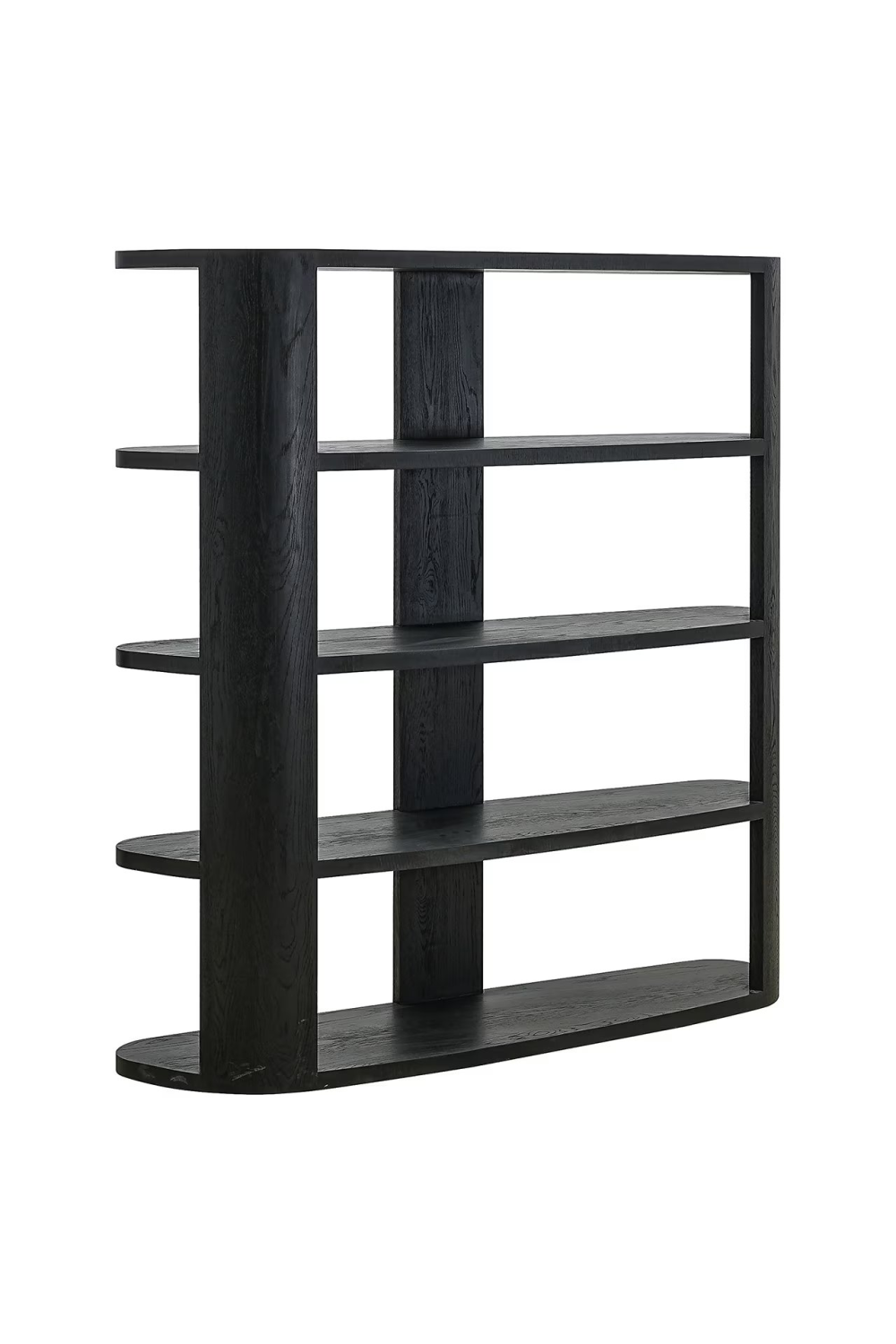 Black 3-Shelf Display Cabinet | Richmond Interiors Navarino | Oroa.com