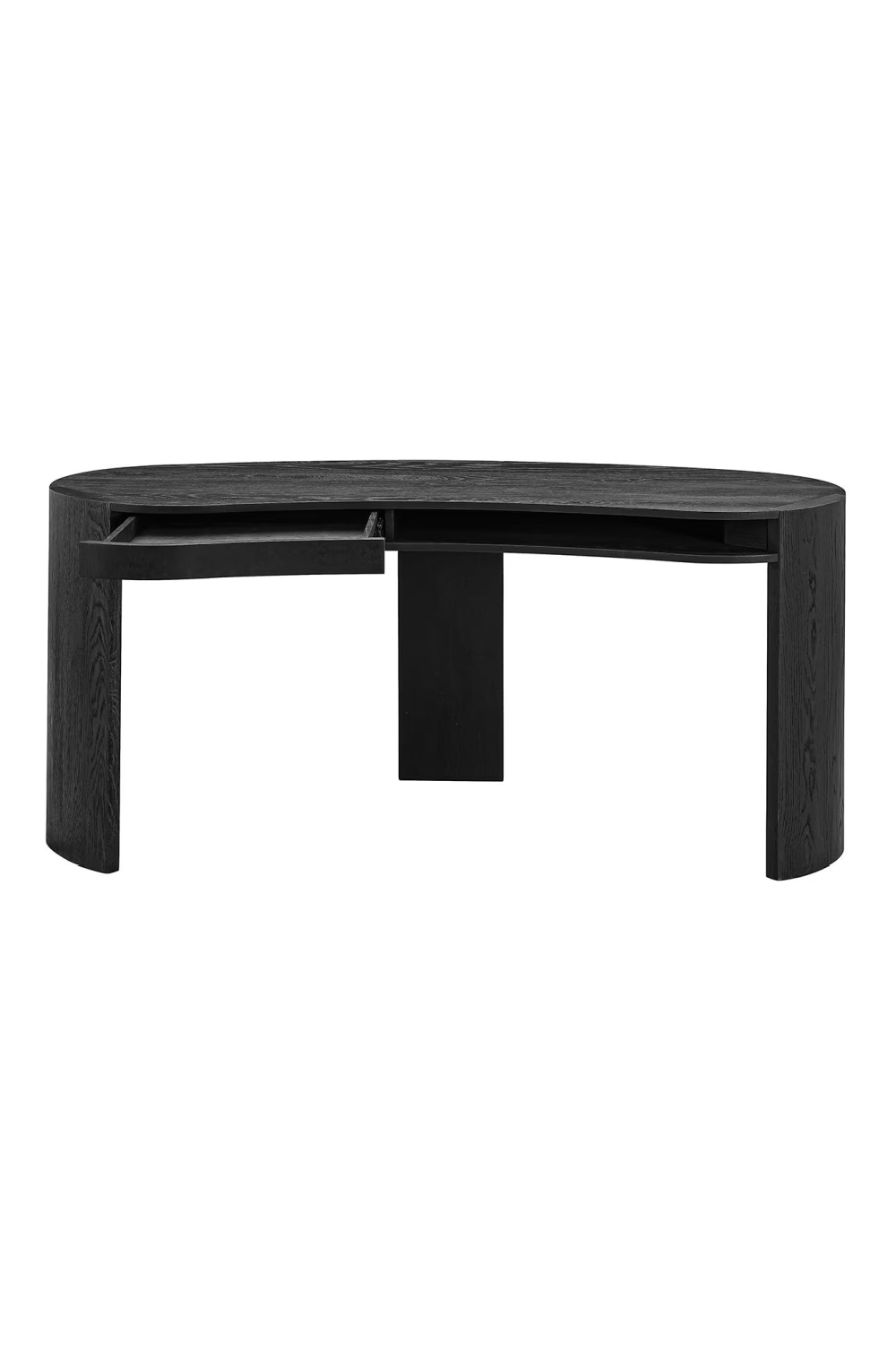 Black Organic Shape Desk | Richmond Interiors Navarino | Oroa.com