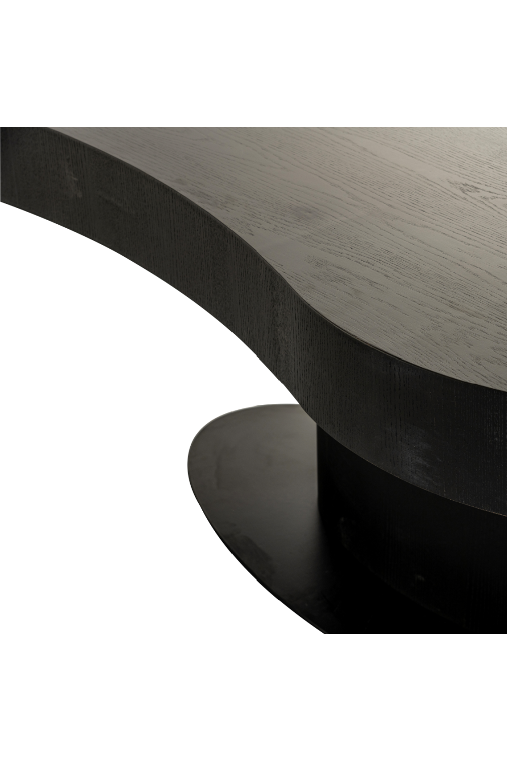 Black Organic-Shaped Dining Table | Oroa.com