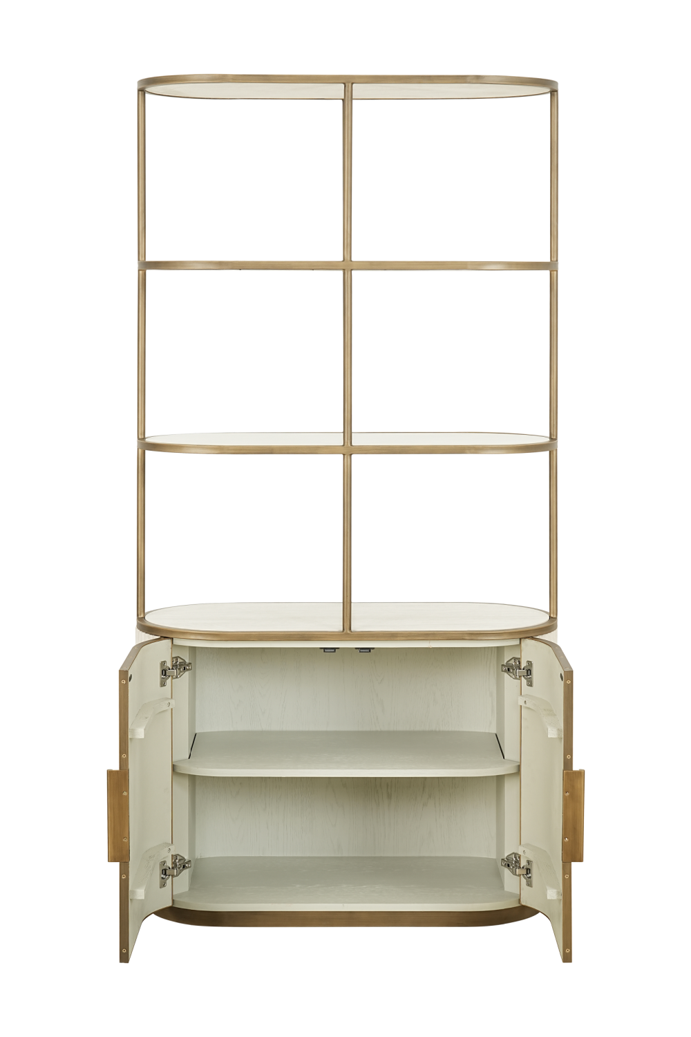 White 2-Door Display Cabinet | Oroa.com