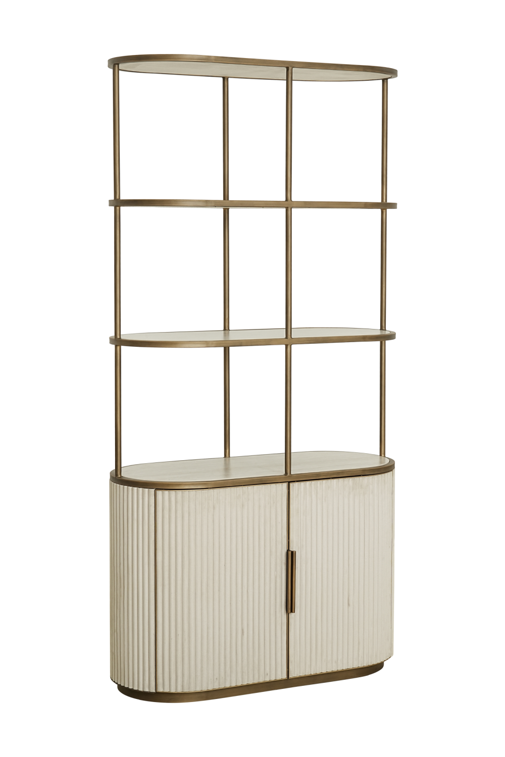 White 2-Door Display Cabinet | Oroa.com