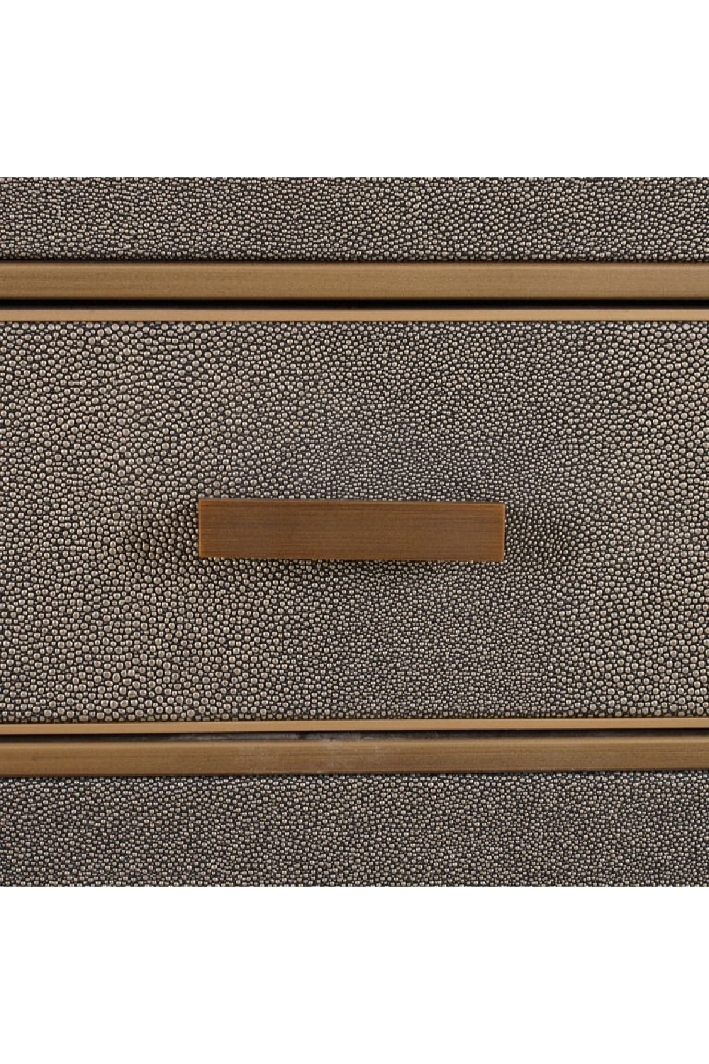 Brown Leather 1-Drawer Nightstand | Oroa.com