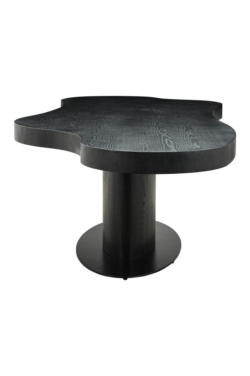 Black Organic-Shaped Dining Table | Oroa.com